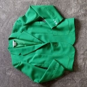 Vintage sz 8 woven blazer (M? Pls see measurements) w lg pockets Ship n Shore